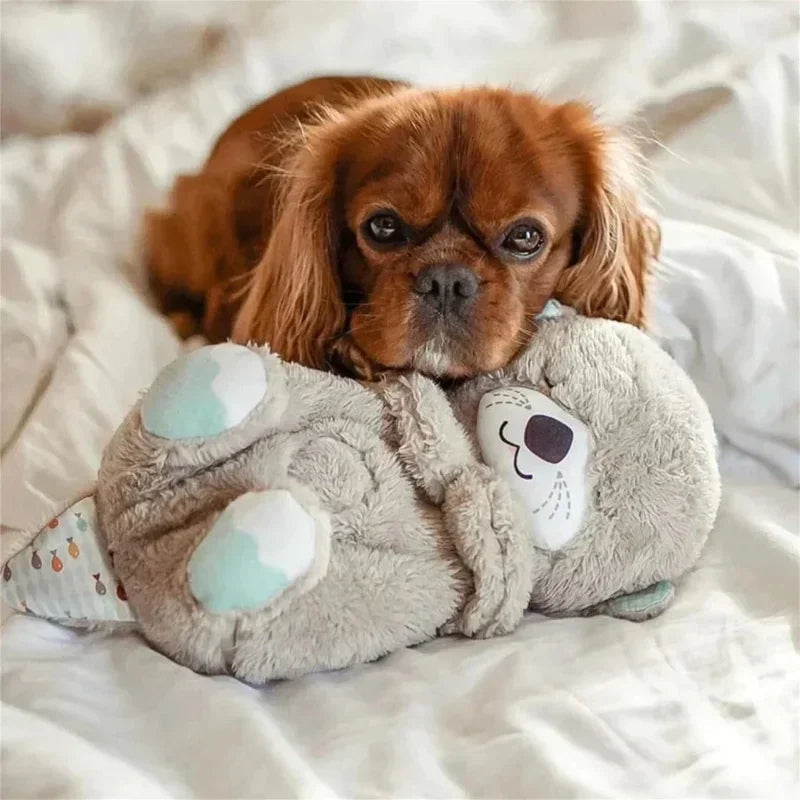 Peluche de nutria dormida